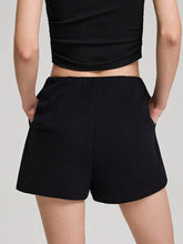 Ontre 40% Wool Blend Twill Fabric Stylish Women Shorts, Brown Ultra-Short Shorts For Autumn/Winter Outfit